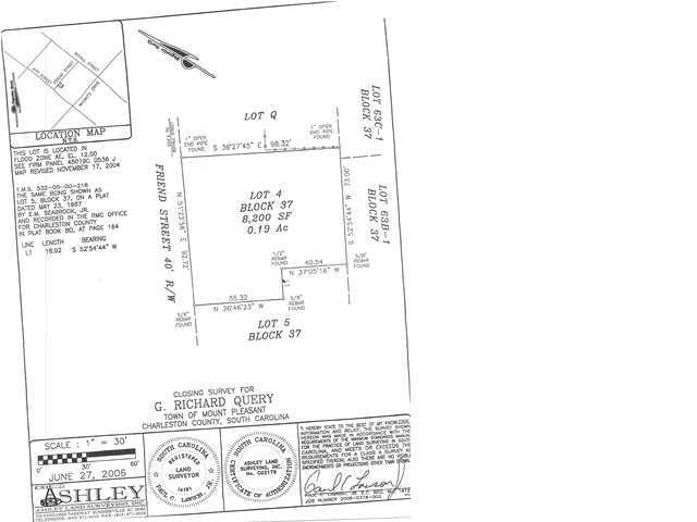 0 Friend Street Mount Pleasant, SC 29464 - Photo 2 of 2 Additional Photo