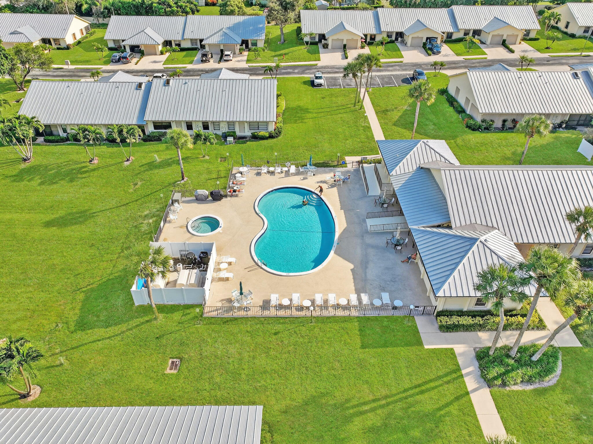 7643 Southeast Sugar Sand Circle Hobe Sound, FL 33455 - Photo 29 of 44 an aerial view of a house having outdoor space