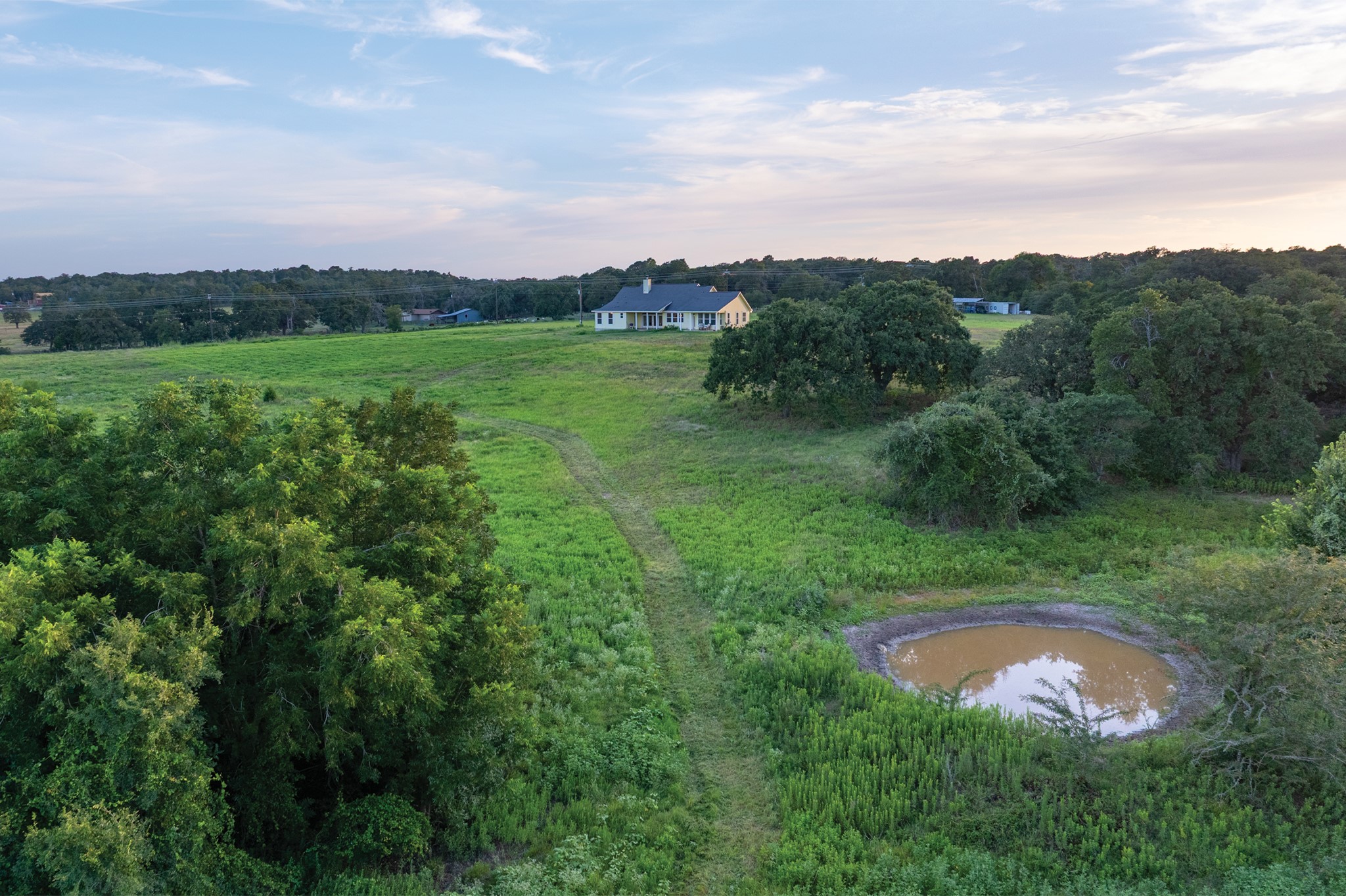 498 North County Line Road Elgin, TX 78621 - Photo 12 of 40 Aerial view of sparsely populated area