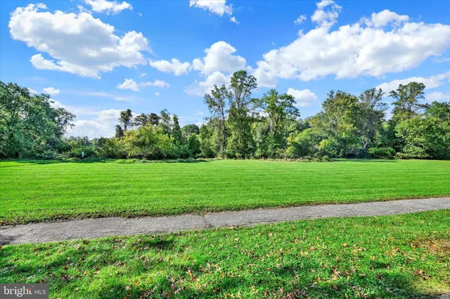 a view of a golf course with a lake