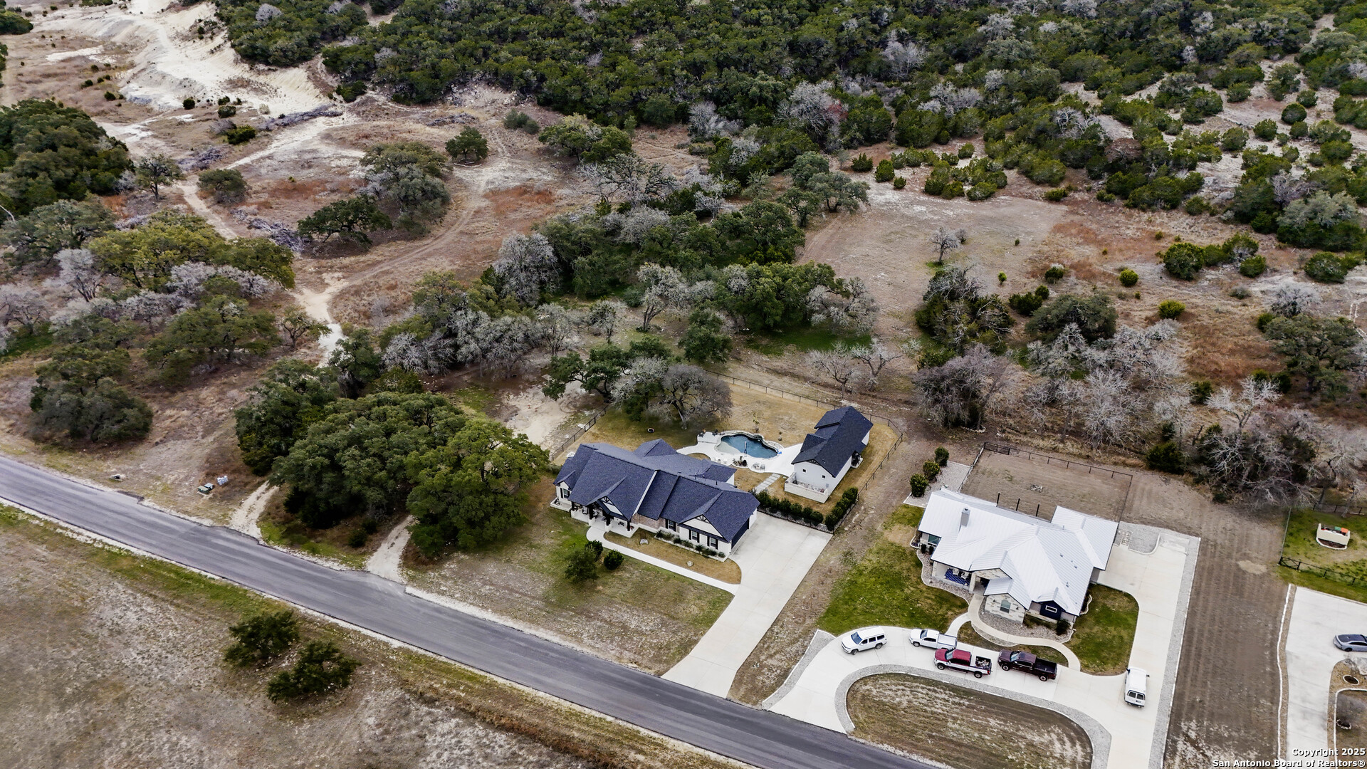 1033 Mystic Shores Boulevard Spring Branch, TX 78070 - Photo 5 of 39 an aerial view of house with yard