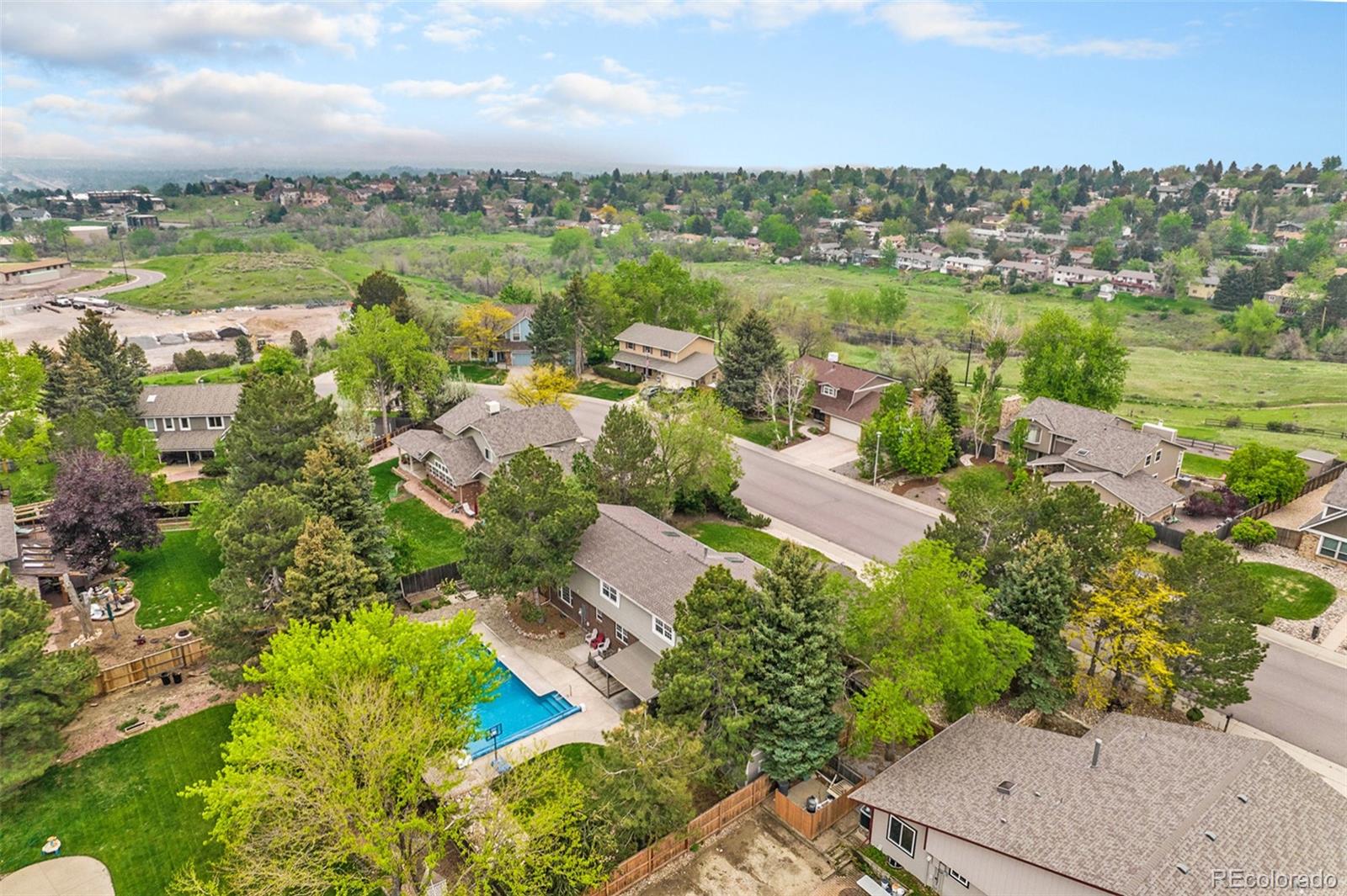 217 South Deframe Way Golden, CO 80401 - Photo 32 of 34 an aerial view of residential houses with outdoor space and river