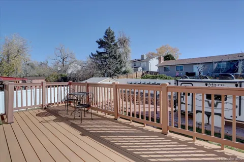 a view of a roof deck