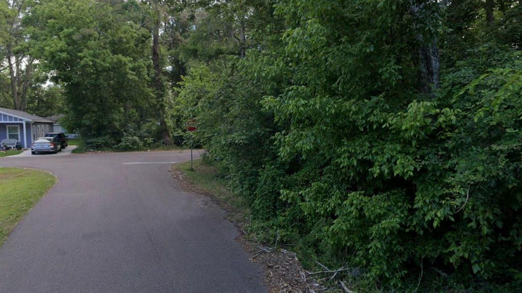 628 Northeast 15th Terrace Gainesville, FL 32641 - Photo 7 of 9 a view of a street with a bench and trees around