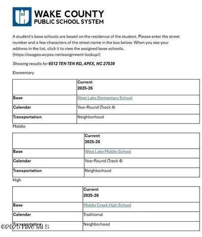 $625,000 | 6512 Ten-Ten Road, Apex, NC 27539