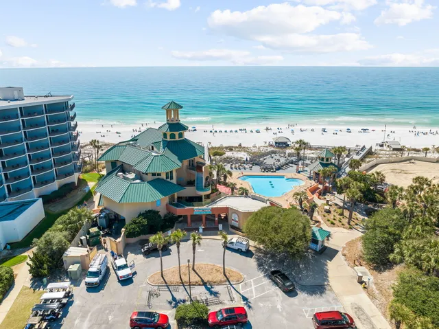 a car parked in front of a building