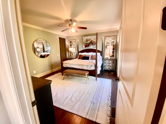 a bathroom with a tub and a shower