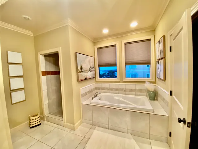 a view of swimming pool from a balcony