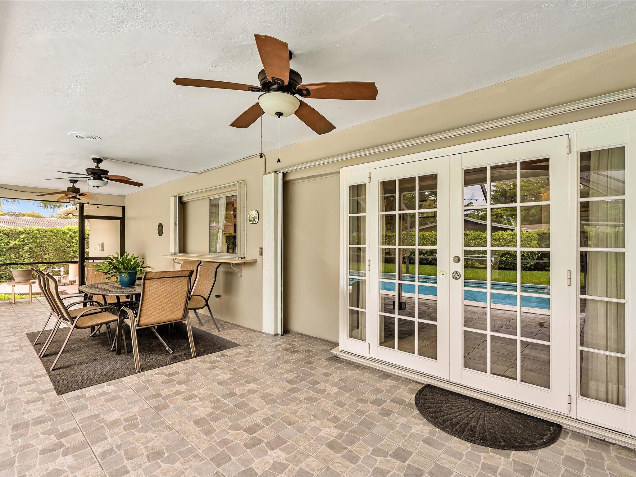 7381 Southwest 9th Street Plantation, FL 33317 - Photo 25 of 62 French Doors to Patio