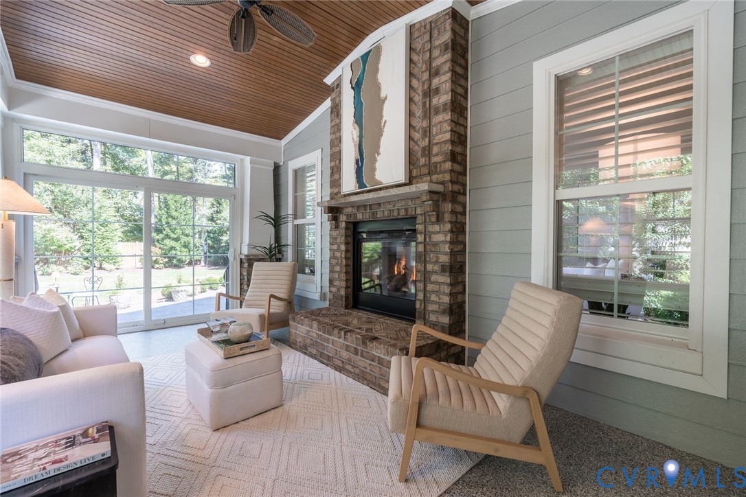 12653 River Road Henrico, VA 23238 - Photo 17 of 35 Bring on the cozy with this double-sided fireplace
