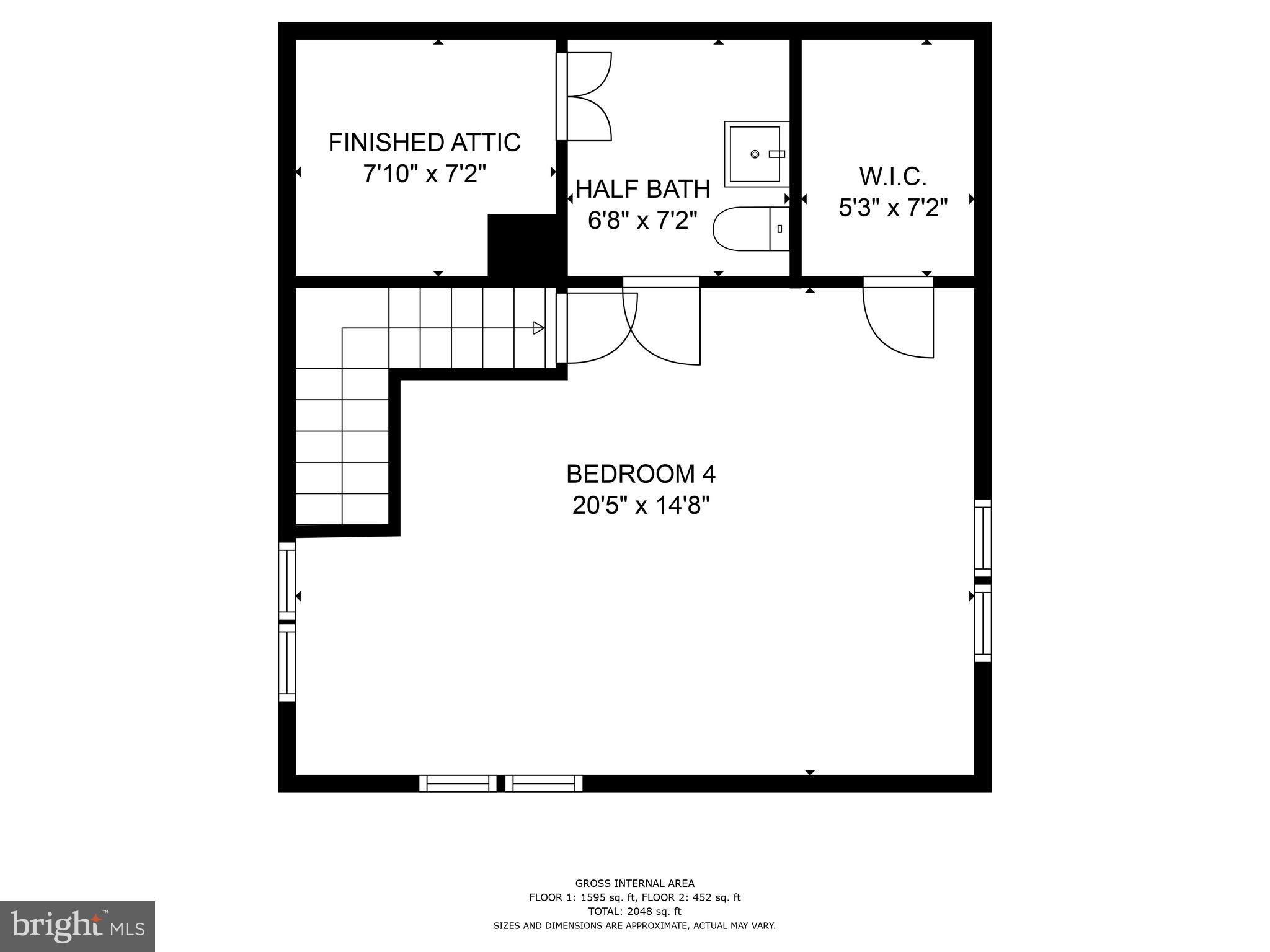10 Brookfield Circle Sterling, VA 20164 - Photo 32 of 33 Upper Level Floor plan