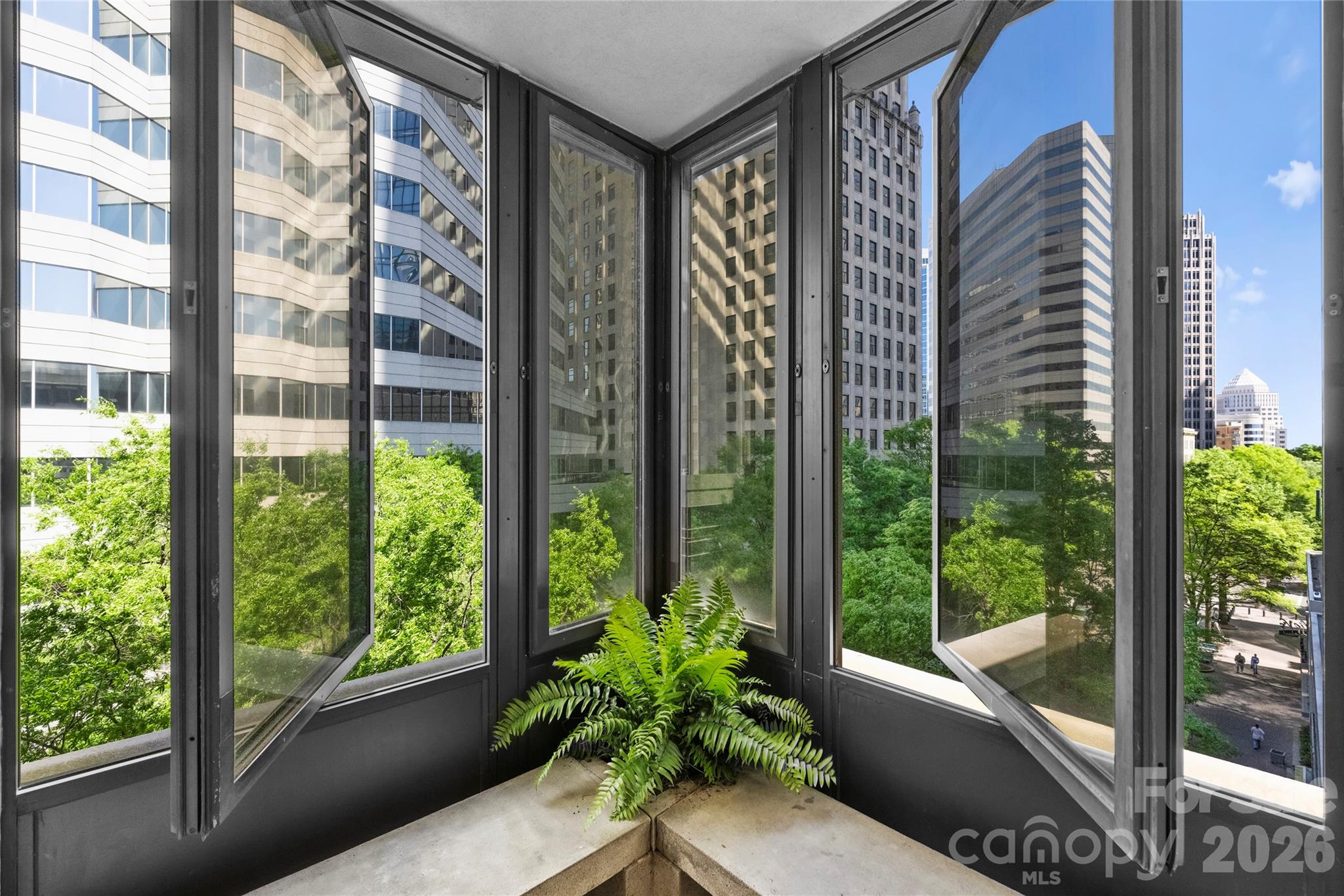 139 South Tryon Street, Unit 6 Charlotte, NC 28202 - Photo 10 of 47 a living room with furniture and a potted plant