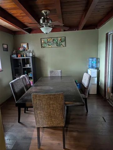 a view of a chairs in a room