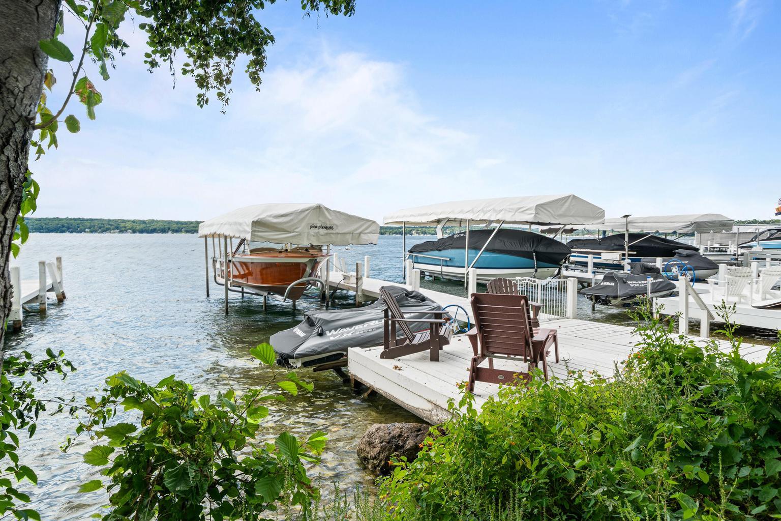 4 Dartmouth Road Williams Bay, WI 53191 - Photo 41 of 51 Private Pier with Sitting Area
