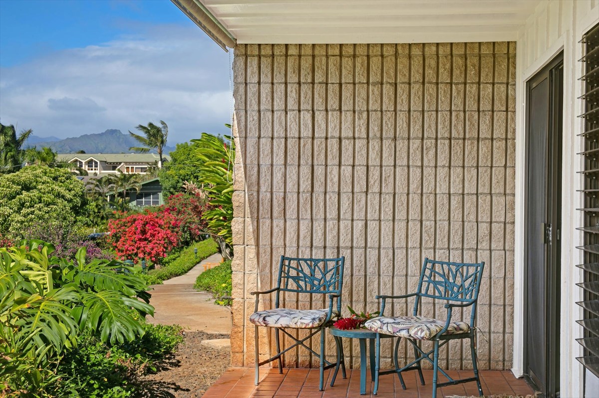 1870 Hoone Road, Unit 802 Koloa, HI 96756 - Photo 9 of 24 a view of a chairs and table in the balcony