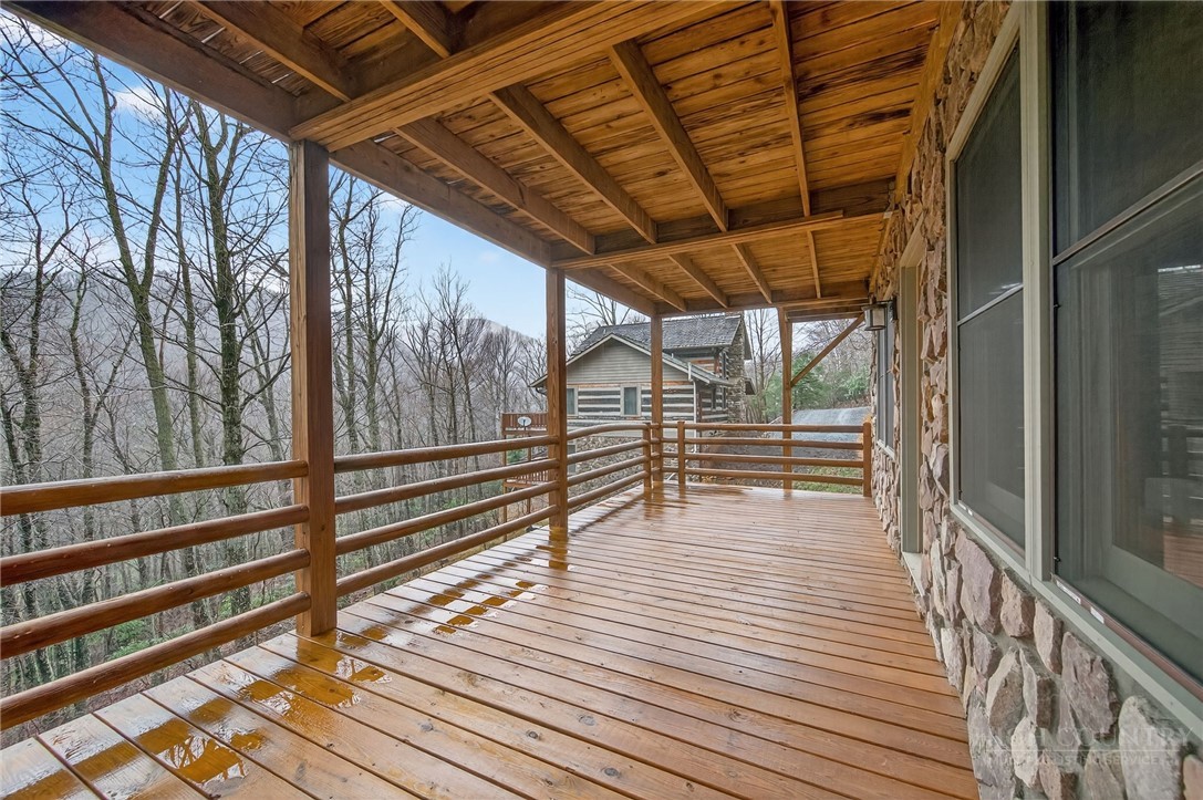 376 Yellow Bear Road Todd, NC 28684 - Photo 6 of 29 a view of outdoor space with wooden deck