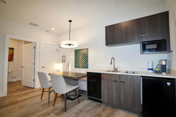 a bathroom with a white cabinet