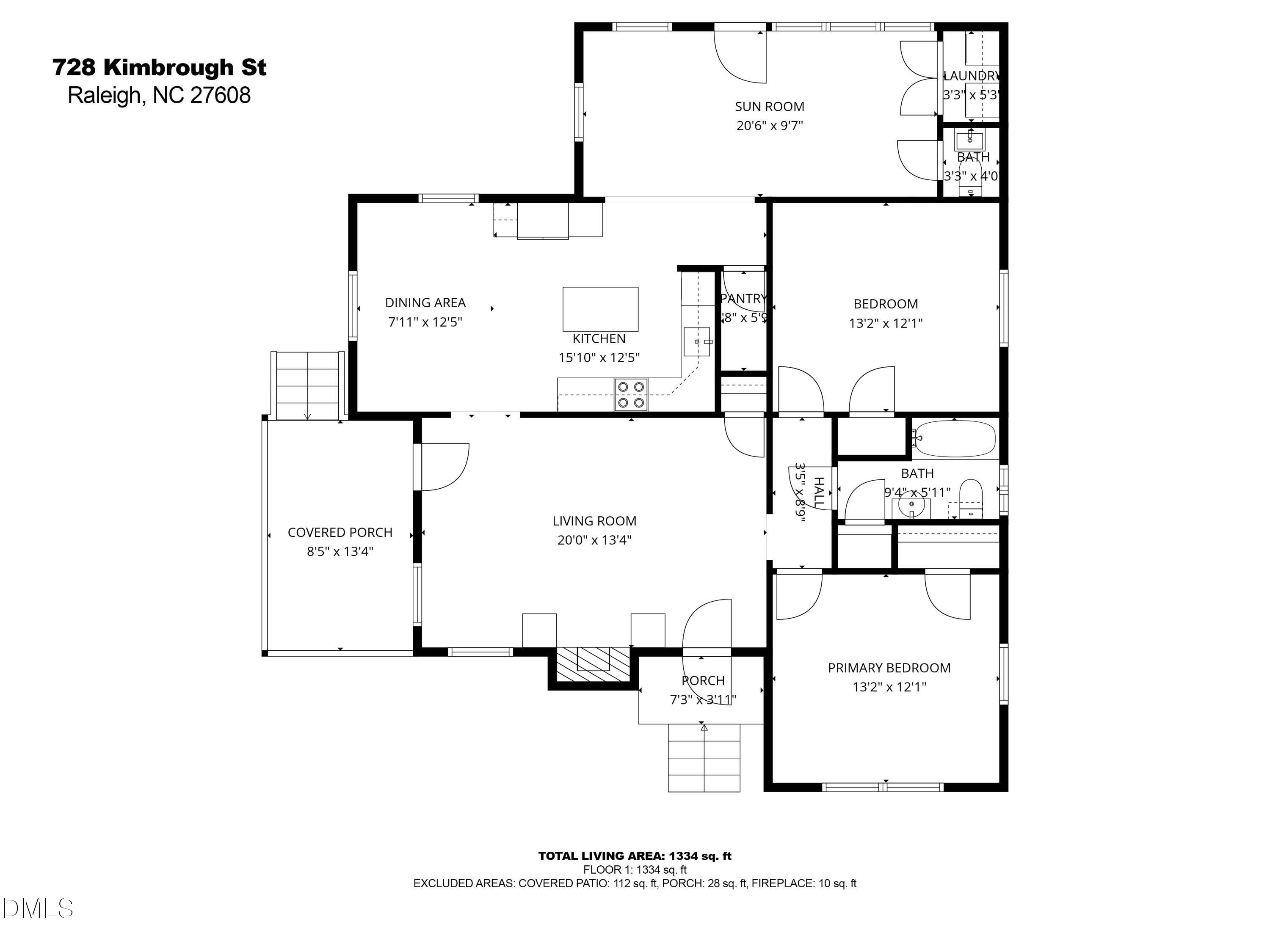 728 Kimbrough Street Raleigh, NC 27608 - Photo 35 of 35 floorplan