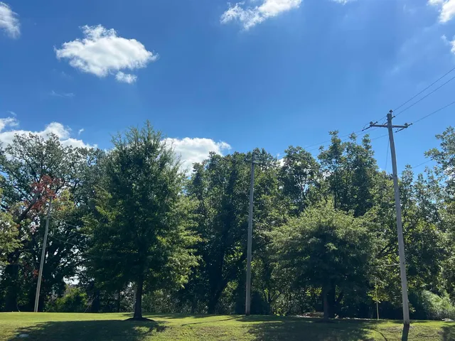 a view of a building with yard