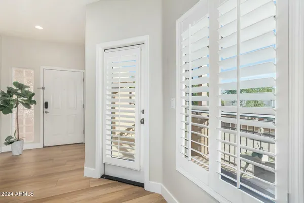 a view of wooden floor in a room