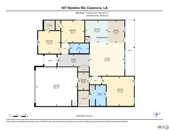 $1,790 | 107 Hendrix Road, Carencro, LA 70520