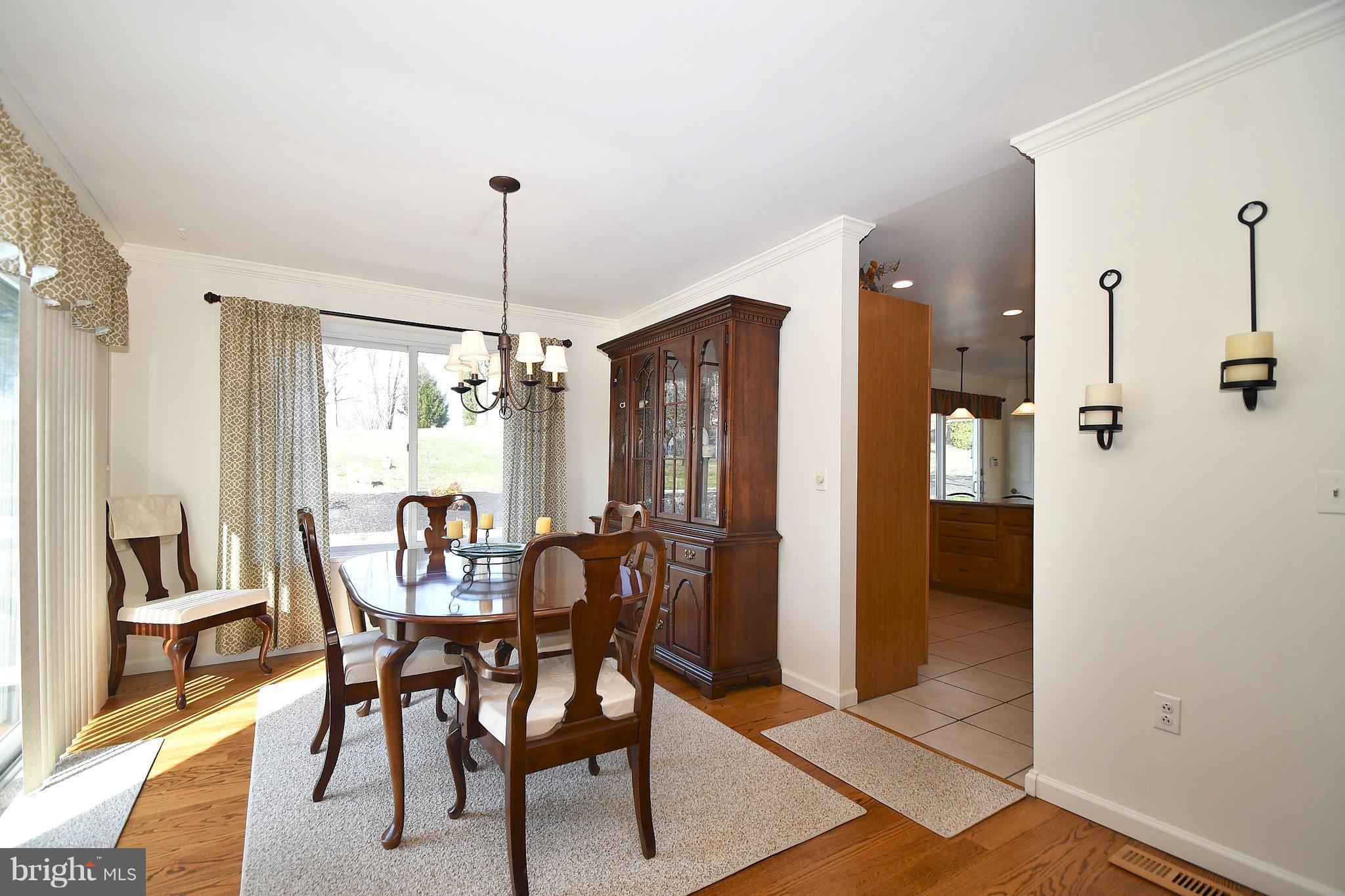 Dining Room w/Sliders to Patio