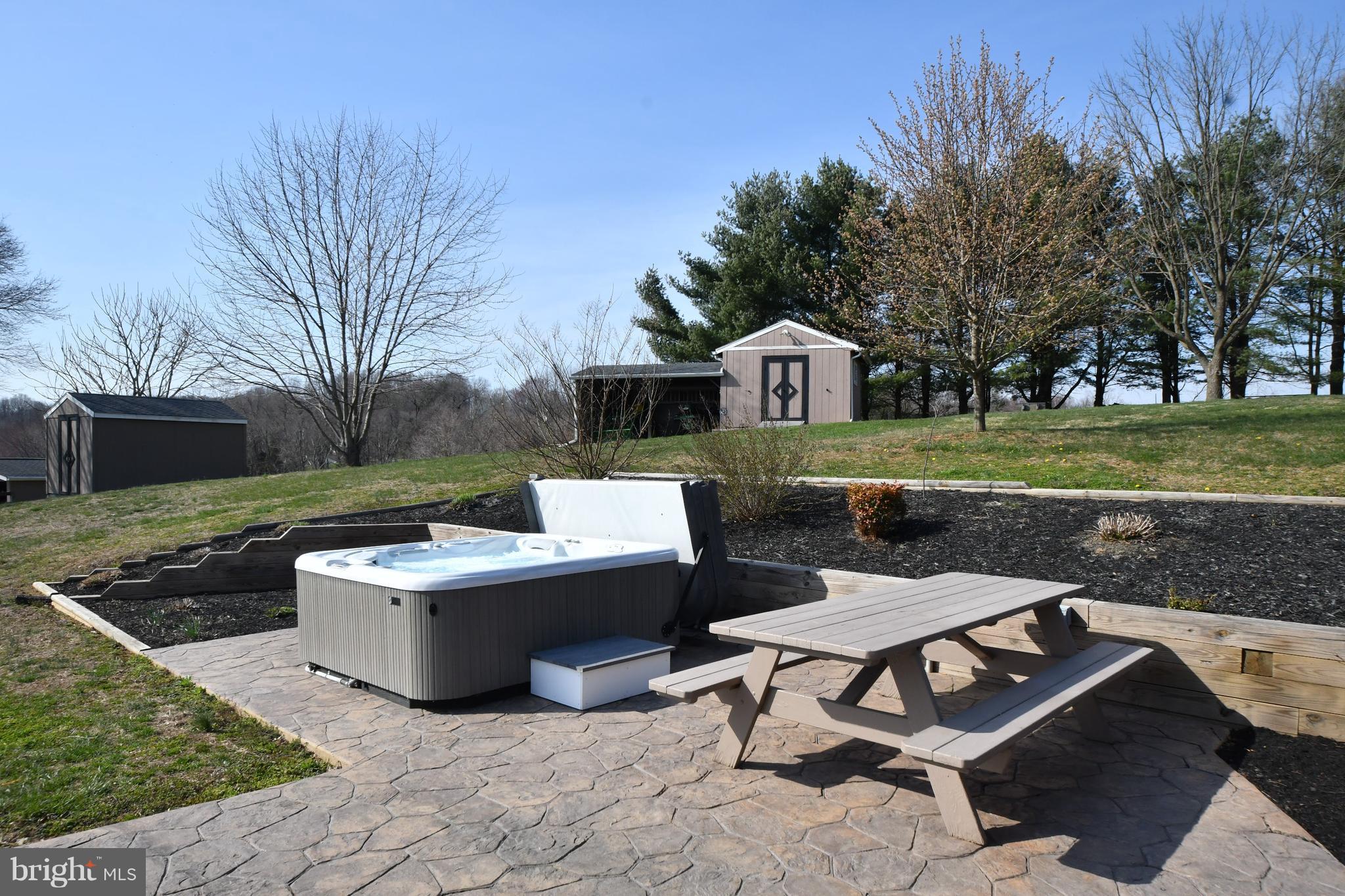 718 Cherry Hill Road Street, MD 21154 - Photo 8 of 30 Stamped Concrete Patio and Hot Tub