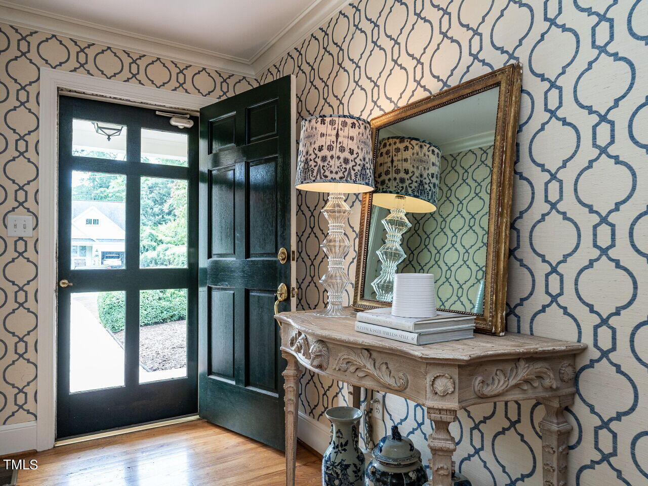 2312 Gaddy Drive Raleigh, NC 27609 - Photo 5 of 32 a view of entryway with wooden floor