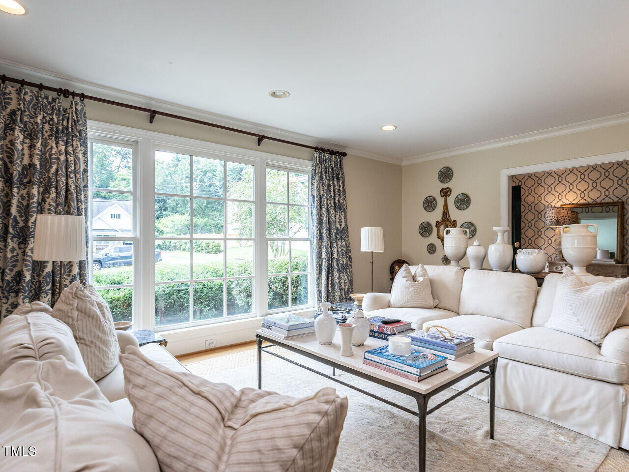 2312 Gaddy Drive Raleigh, NC 27609 - Photo 7 of 32 a living room with furniture and a large window