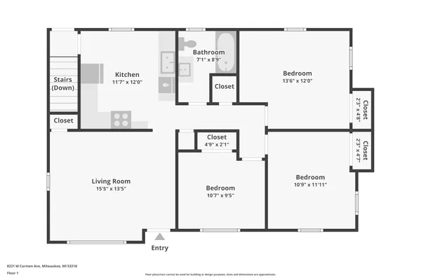 $189,000 | 8221 West Carmen Avenue, Milwaukee, WI 53218