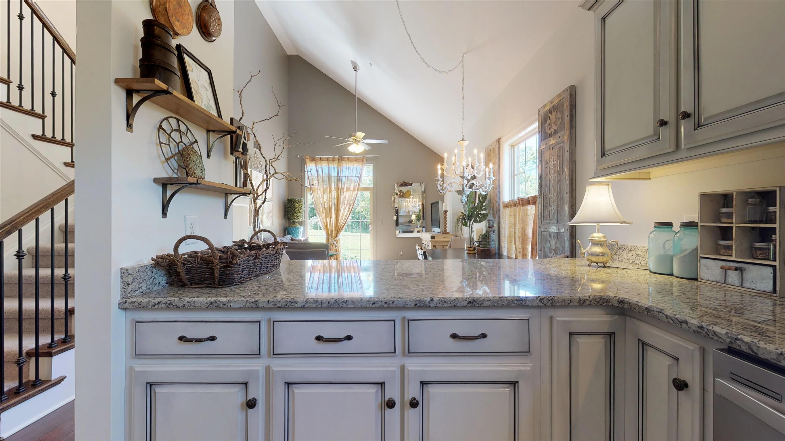 1065 Irish Way Spring Hill, TN 37174 - Photo 6 of 28 a kitchen with granite countertop a sink and cabinets