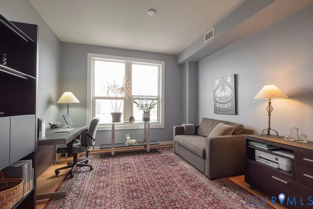 a view of a city from a balcony