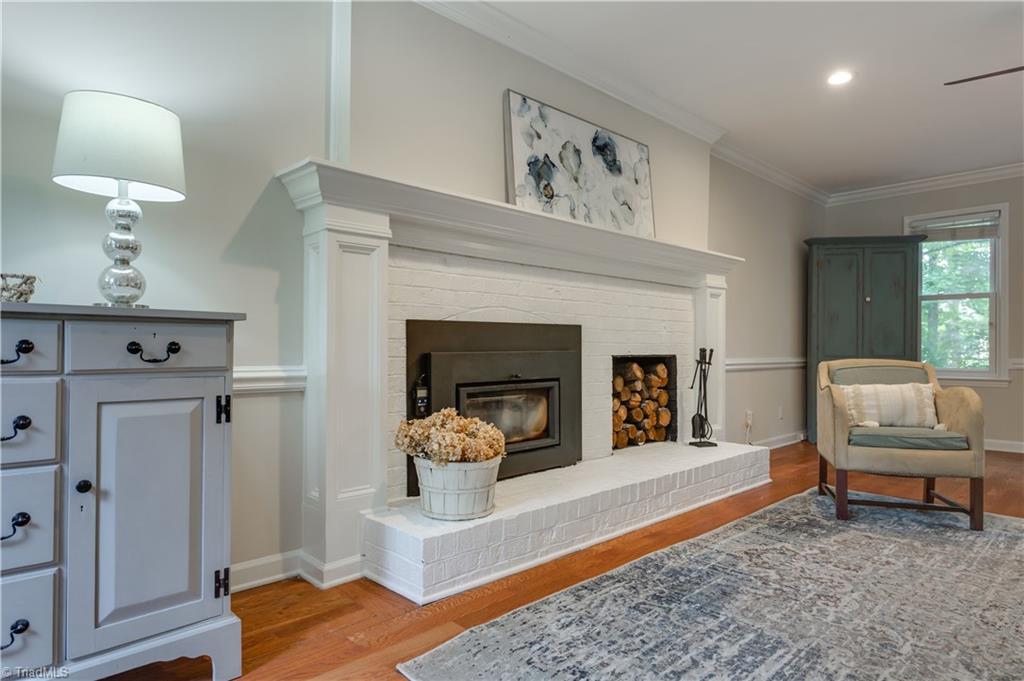 7004 Ridge Haven Road Greensboro, NC 27410 - Photo 14 of 29 Great Room Opens to the Large Deck & Backyard for Easy Entertaining!