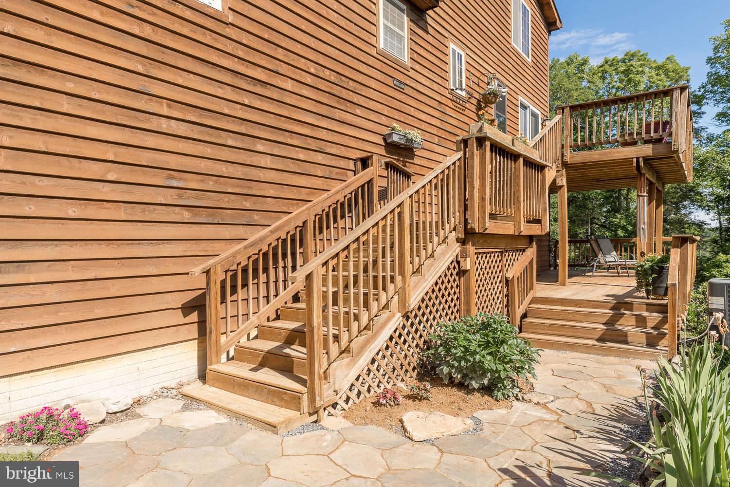3 Bluff Road Strasburg, VA 22657 - Photo 13 of 85 Patio at bottom of stairs and lots of outdoor area