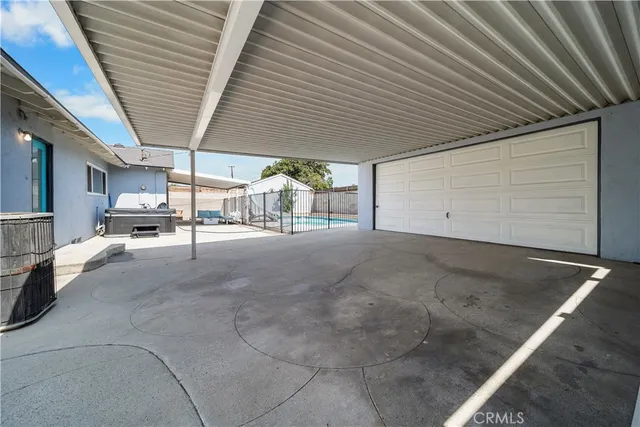 a view of parking garage