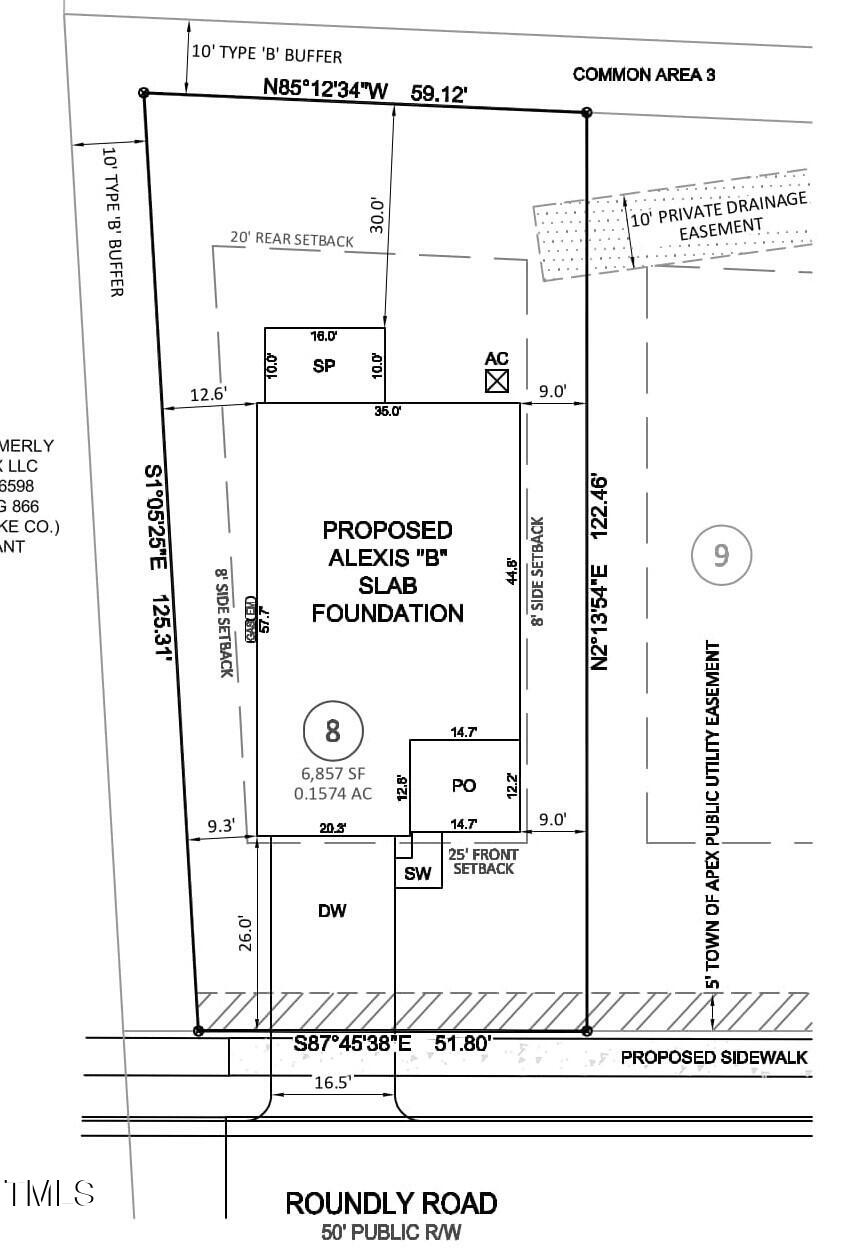 3267 Roundly Road New Hill, NC 27562 - Photo 32 of 35 HLH Plot Plan_1