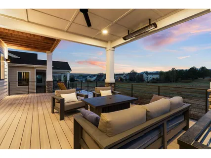 a view of sitting area on roof deck