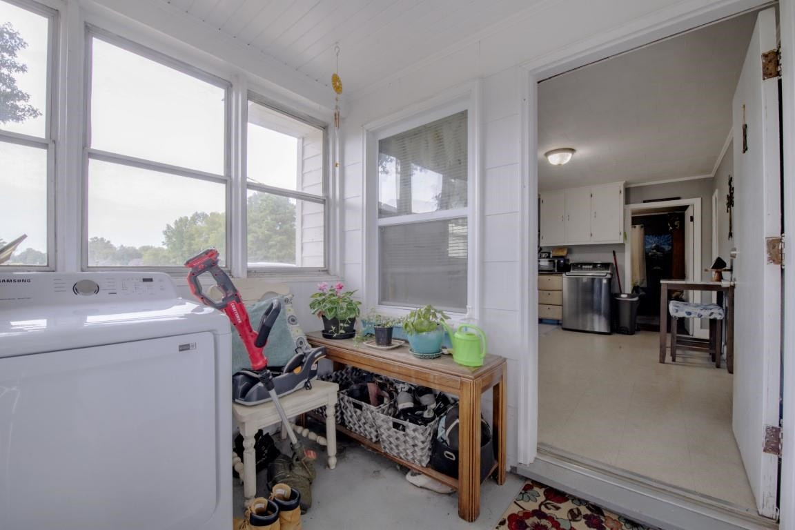 3795 Seven Paths Road Louisburg, NC 27549 - Photo 5 of 21 a view of entryway with workspace and livingroom view