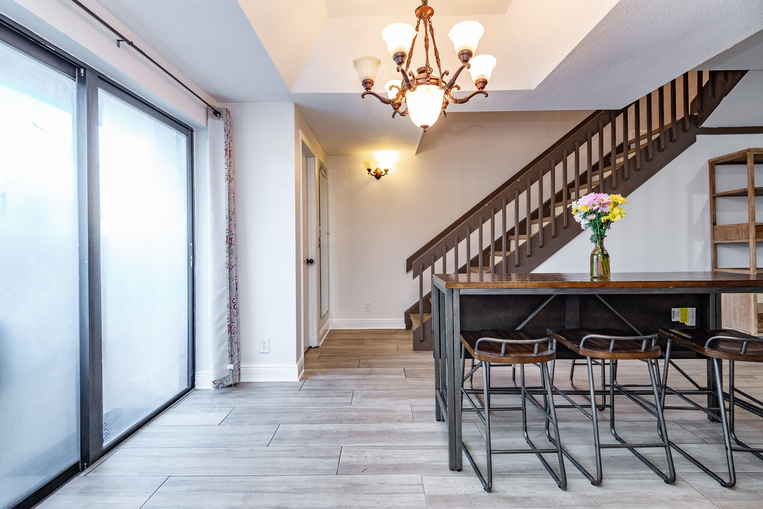 9375 Southwest 61st Way, Unit D Boca Raton, FL 33428 - Photo 6 of 30 a view of entryway and hall with wooden floor