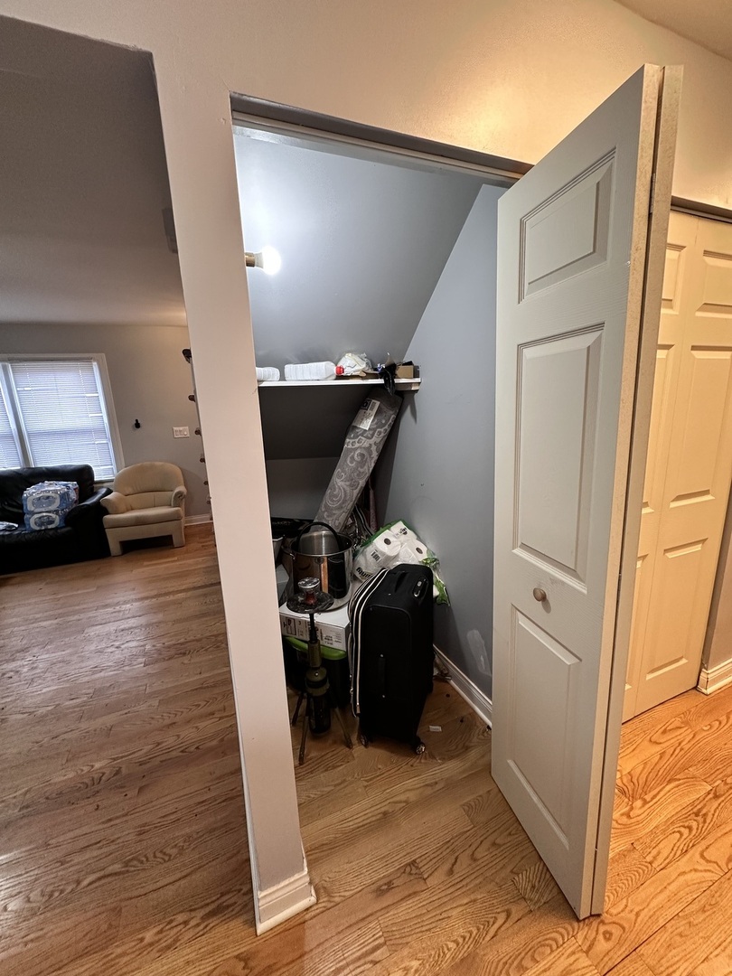 263 Blackberry Drive Bolingbrook, IL 60440 - Photo 5 of 50 a view of a storage & utility room with wooden floor
