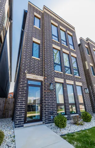 a front view of a building