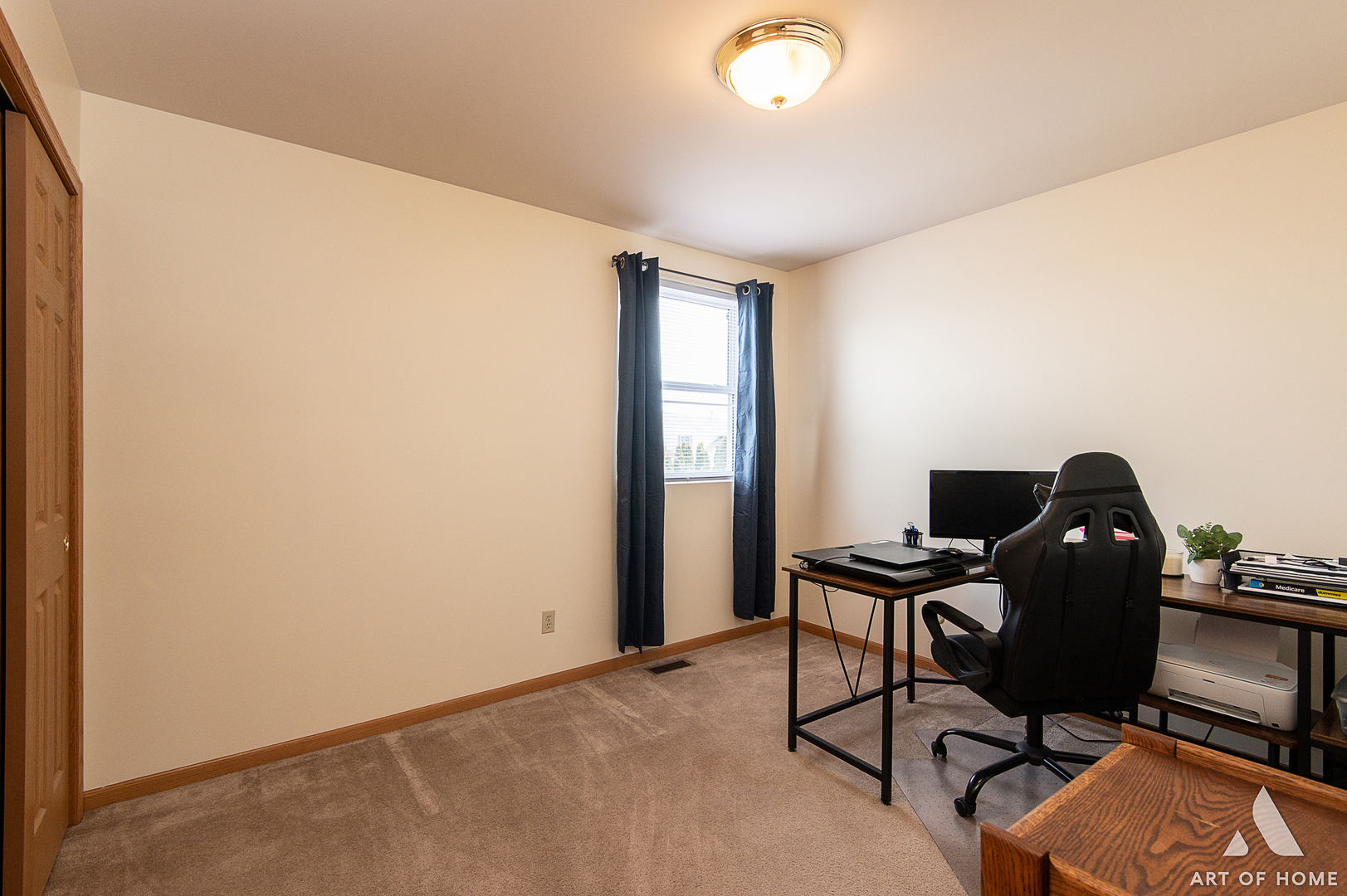 407 Wimbleton Trail McHenry, IL 60050 - Photo 19 of 38 a view of a workspace with furniture and a window