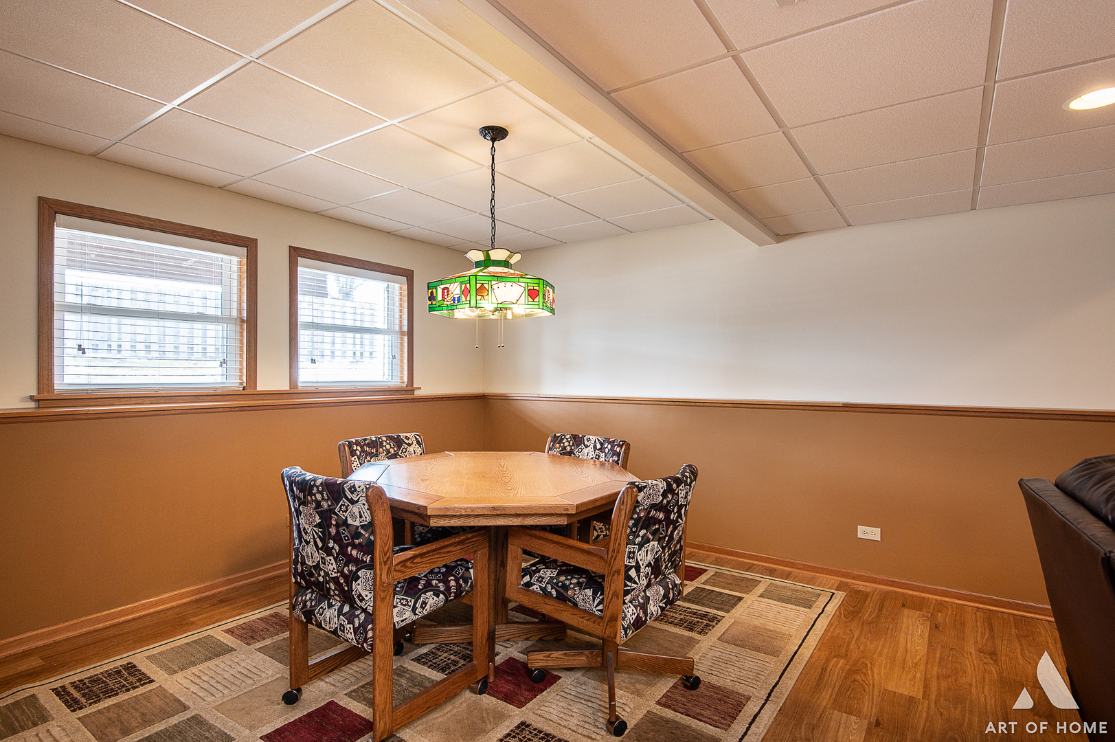 407 Wimbleton Trail McHenry, IL 60050 - Photo 22 of 38 a view of a dining room with furniture and chandelier
