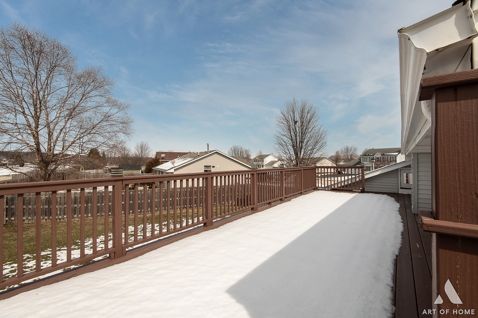 407 Wimbleton Trail McHenry, IL 60050 - Photo 31 of 38 a view of a balcony with wooden fence