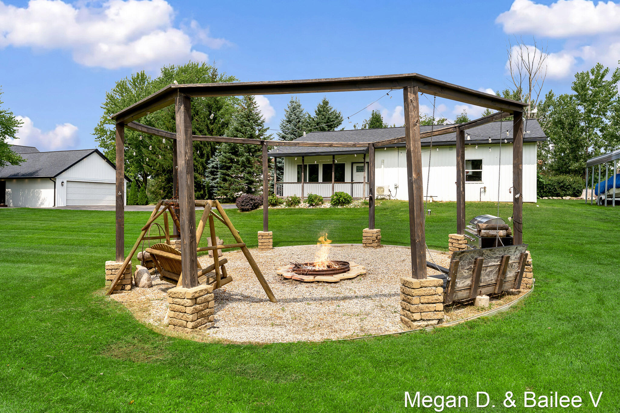 11860 5 Mile Road Northeast Lowell, MI 49331 - Photo 60 of 75 Gazebo/ Firepit