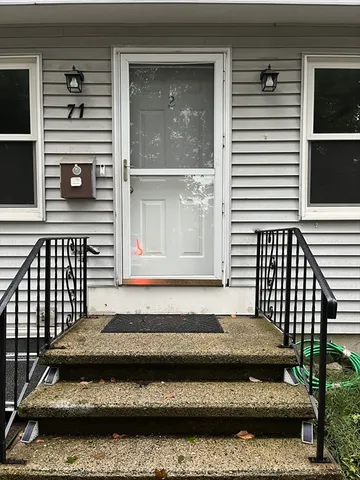 a view of a wooden roof with a bench