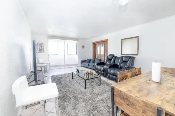 a view of a hallway with closet