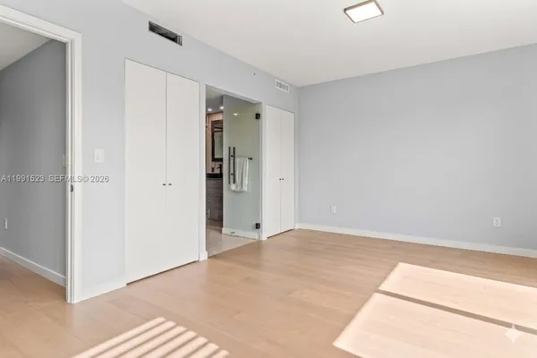 a view of an empty room