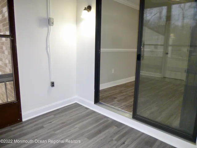 a view of a bathroom from a door