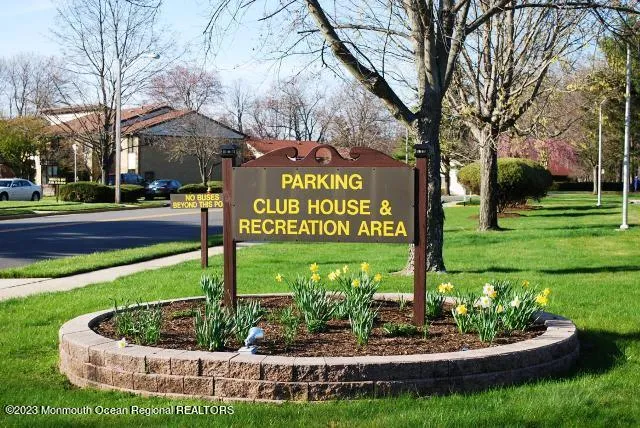 a sign on the side of the building